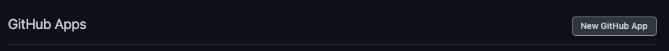 New GitHub App